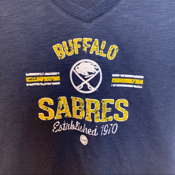 Buffalo Sabres V-Neck Short Sleeve Tee - Picture 2 of 4